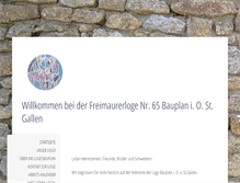 Tablet Screenshot of loge-bauplan.ch